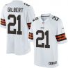 Cheap Justin Gilbert Browns Jersey From China White Limited #21
