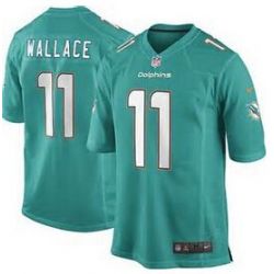 Cheap Mike Wallace Dolphins Jersey From China Green 2014 new Limited #11