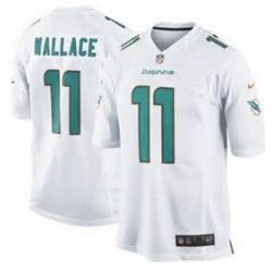 Cheap Mike Wallace Dolphins Jersey From China White 2014 Limited #11