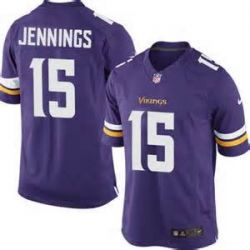 Cheap Greg Jennings Vikings Jersey From China Purple 2014 Limited #15
