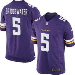 Cheap Teddy Bridgewater Vikings Jersey From China Purple 2014 Limited #5