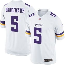 Cheap Teddy Bridgewater Vikings Jersey From China White 2014 Limited #5