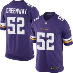 Cheap Chad Greenway Vikings Jersey From China Purple 2014 Limited #52