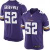 Cheap Chad Greenway Vikings Jersey From China Purple 2014 Limited #52