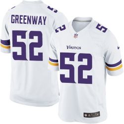 Cheap Chad Greenway Vikings Jersey From China White 2014 Limited #52