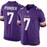 Cheap Christian Ponder Vikings Jersey From China Purple 2014 Limited #7