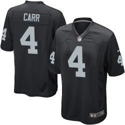 Cheap Derek Carr Raiders Jersey From China Black Limited #4