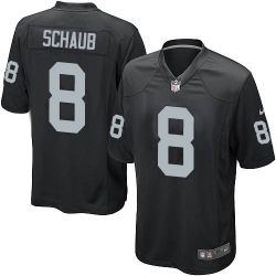 Cheap Matt Schaub Raiders Jersey From China Black Limited #8