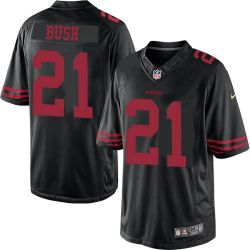 Cheap Reggie Bush 49ers Jersey From China Black Limited #21