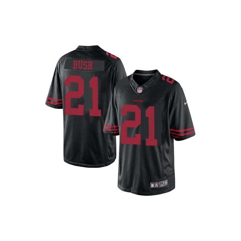 Cheap Reggie Bush 49ers Jersey From China Black Limited #21