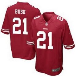 Cheap Reggie Bush 49ers Jersey From China Red Limited #21