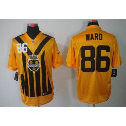 Cheap Hines Ward Steelers Jersey #86 Yellow Throwback From China Elite