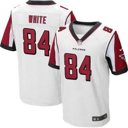 Cheap Roddy White Falcons Jersey #84 White From China Elite