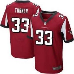 Cheap Michael Turner Falcons Jersey #33 Red From China Elite
