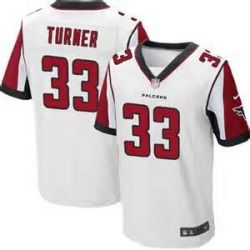 Cheap Michael Turner Falcons Jersey #33 White From China Elite
