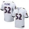Cheap Ray Lewis Ravens Jersey #52 White From China Elite