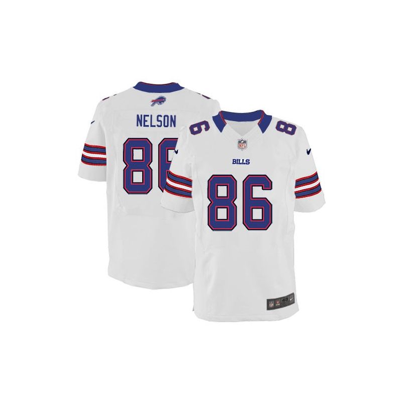 Cheap David Nelson Bills Jersey #86 White From China Elite Cheap David Nelson Bills Jersey #86 White From China Elite