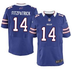 Cheap Ryan Fitzpatrick Bills Jersey #14 Blue From China Elite