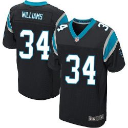 Cheap DeAngelo Williams Panthers Jersey #34 Black From China Elite