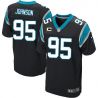 Cheap Charles Johnson Panthers Jersey #95 Black From China Elite