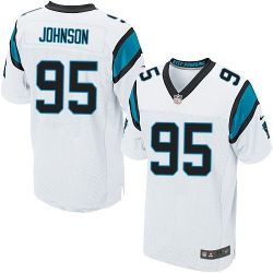 Cheap Charles Johnson Panthers Jersey #95 White From China Elite