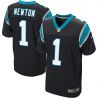 Cheap Cam Newton Panthers Jersey #1 Black From China Elite