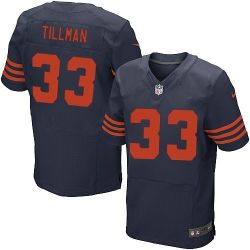 Cheap Charles Tillman Bears Jersey #33 Blue Orange Number From China Elite