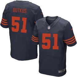 Cheap Dick Butkus Bears Jersey #51 Blue Orange Number From China Elite