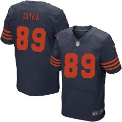 Cheap Mike Ditka Bears Jersey #89 Blue Orange Number From China Elite