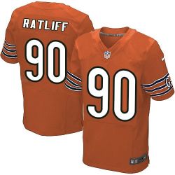 Cheap Jeremiah Ratliff Bears Jersey From China #90 Orange Elite