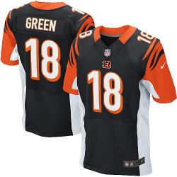 Cheap AJ Green Bengals Jersey #18 Black From China Elite