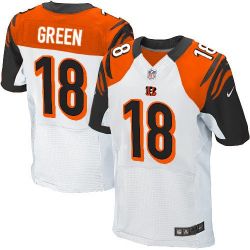 Cheap AJ Green Bengals Jersey #18 White From China Elite