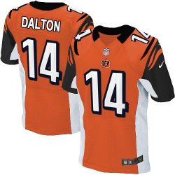 Cheap Andy Dalton Bengals Jersey #14 Orange From China Elite