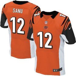 Cheap Mohamed Sanu Bengals Jersey #12 Orange From China Elite