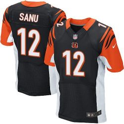 Cheap Mohamed Sanu Bengals Jersey #12 Black From China Elite
