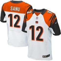 Cheap Mohamed Sanu Bengals Jersey #12 White From China Elite