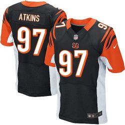 Cheap Geno Atkins Bengals Jersey #97 Black From China Elite