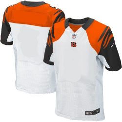 Cheap Bengals Blank Jersey White From China Elite