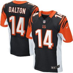 Cheap Andy Dalton Bengals Jersey #14 Black From China Elite