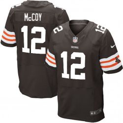 Cheap Colt McCoy Browns Jersey #12 Brown From China Elite
