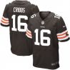 Cheap Josh Cribbs Browns Jersey #16 Brown From China Elite