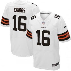 Cheap Josh Cribbs Browns Jersey #16 White From China Elite