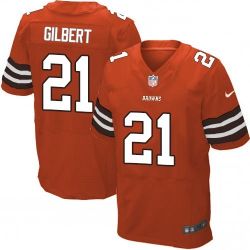 Cheap Justin Gilbert Browns Jersey From China #21 Orange Elite
