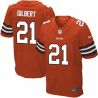 Cheap Justin Gilbert Browns Jersey From China #21 Orange Elite