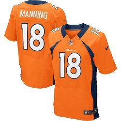 Cheap Peyton Manning Broncos Jersey #18 Orange From China Elite