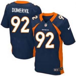 Cheap Elvis Dumervil Broncos Jersey #92 Blue From China Elite
