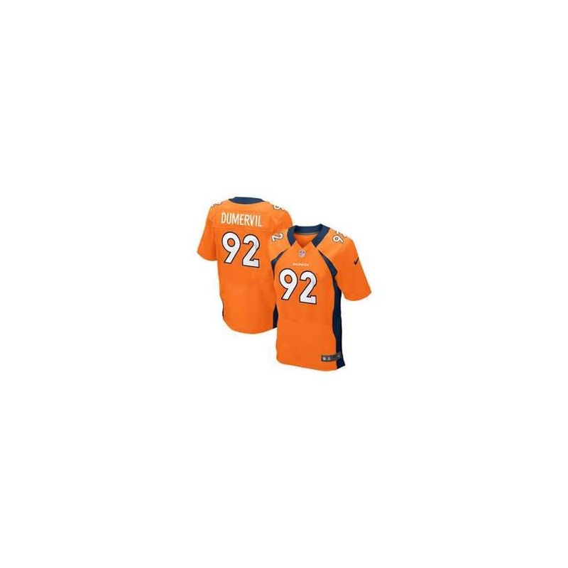 Cheap Elvis Dumervil Broncos Jersey #92 Orange From China Elite