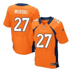 Cheap Knowshon Moreno Broncos Jersey #27 Orange From China Elite