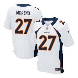 Cheap Knowshon Moreno Broncos Jersey #27 White From China Elite
