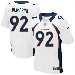 Cheap Elvis Dumervil Broncos Jersey #92 White From China Elite